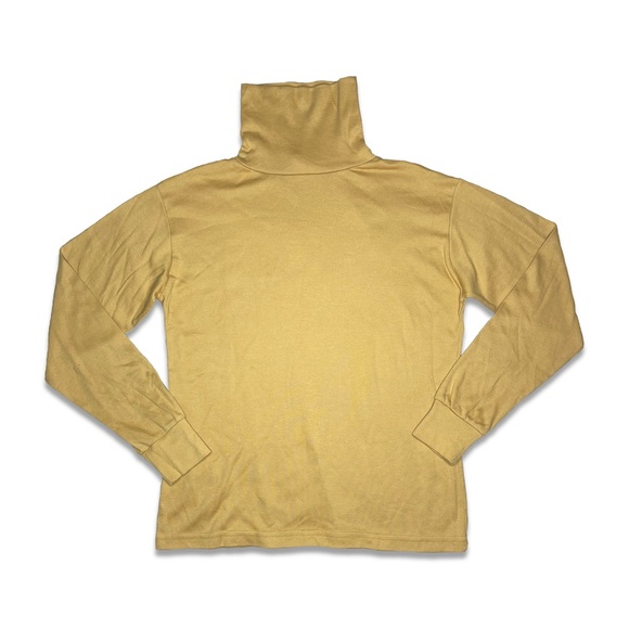 Vintage Ginnis Girl Mustard Yellow Stretch Turtleneck - Picture 2 of 5